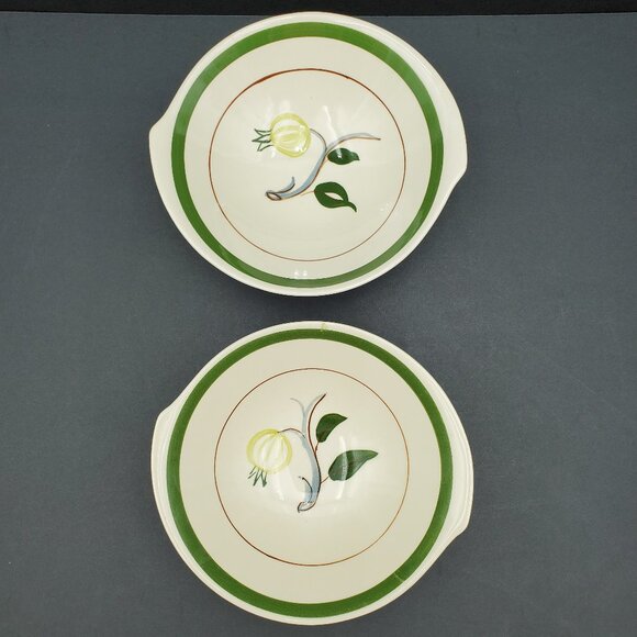Blue Ridge Southern Potteries Tab Handle Soup Cereal Bowls - Picture 1 of 7